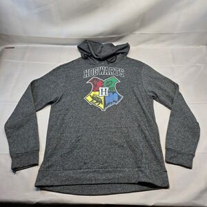 Harry Potter Hogwwarts Unisex Hoodie Large Gray‎